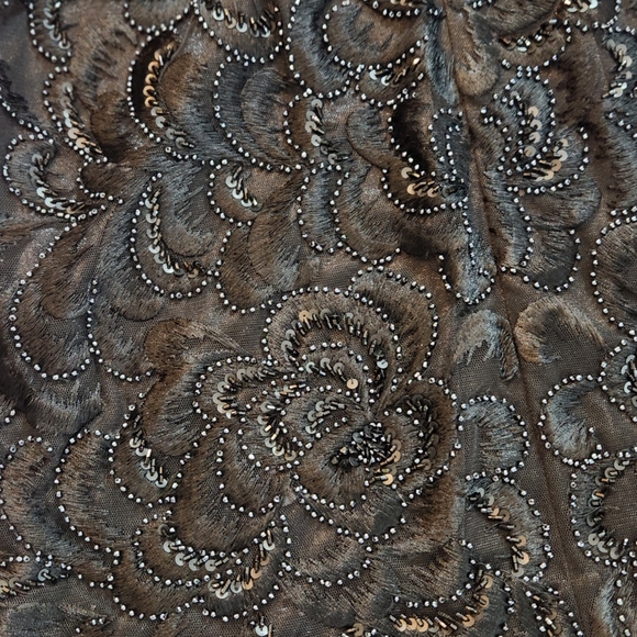 Sue Wong nocturne black beaded and sequins dress size 2 - Picture 4 of 11